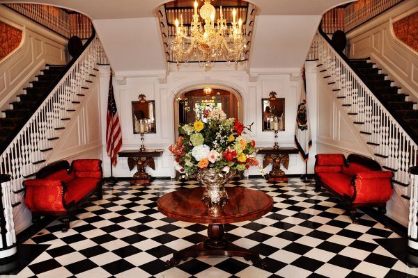 Elegant foyer of the governor's mansion near our Princeton, WV insurance agency.