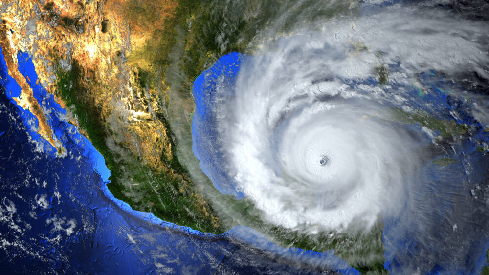 hurricane from satellite